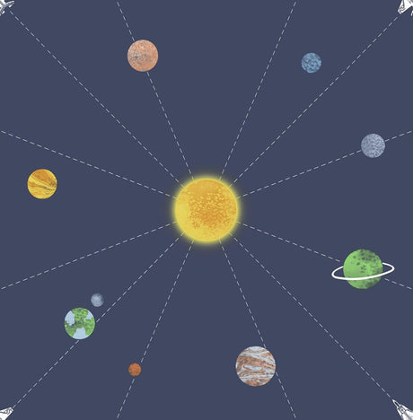 Seabrook Connecting Space Blue Wallpaper