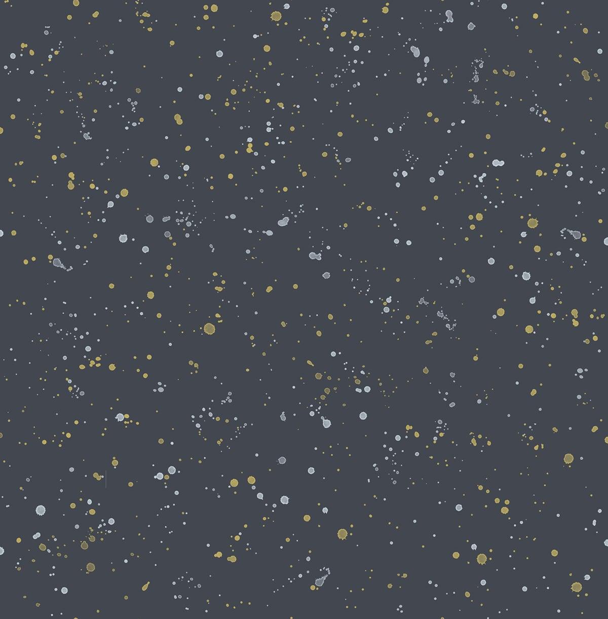 Seabrook Paint Splatter Blue Wallpaper