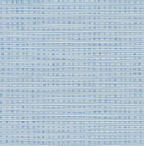 Seabrook Weave Blue Wallpaper