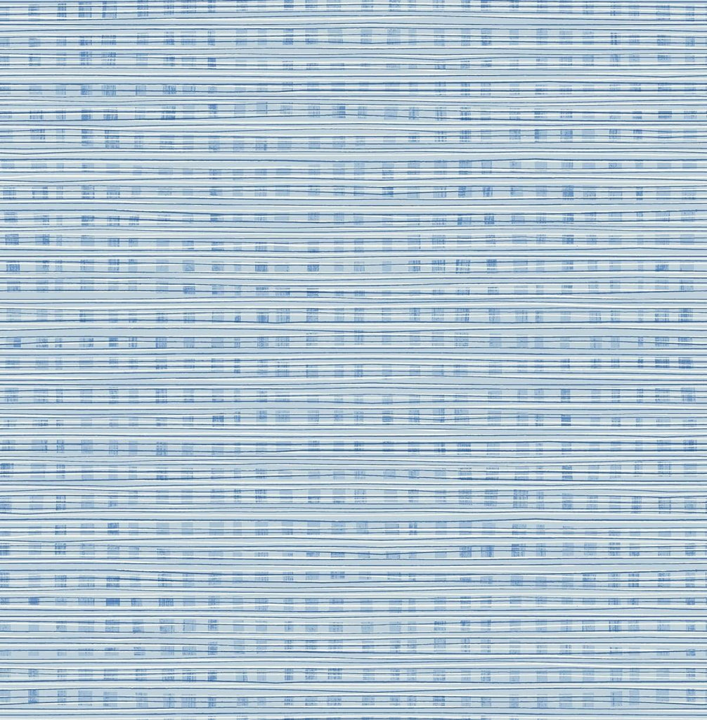 Seabrook Weave Blue Wallpaper