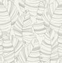 Seabrook Jungle Leaves Charcoal Wallpaper