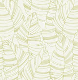 Seabrook Jungle Leaves Green Apple Wallpaper