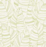 Seabrook Jungle Leaves Green Wallpaper