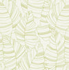 Seabrook Jungle Leaves Green Apple Wallpaper