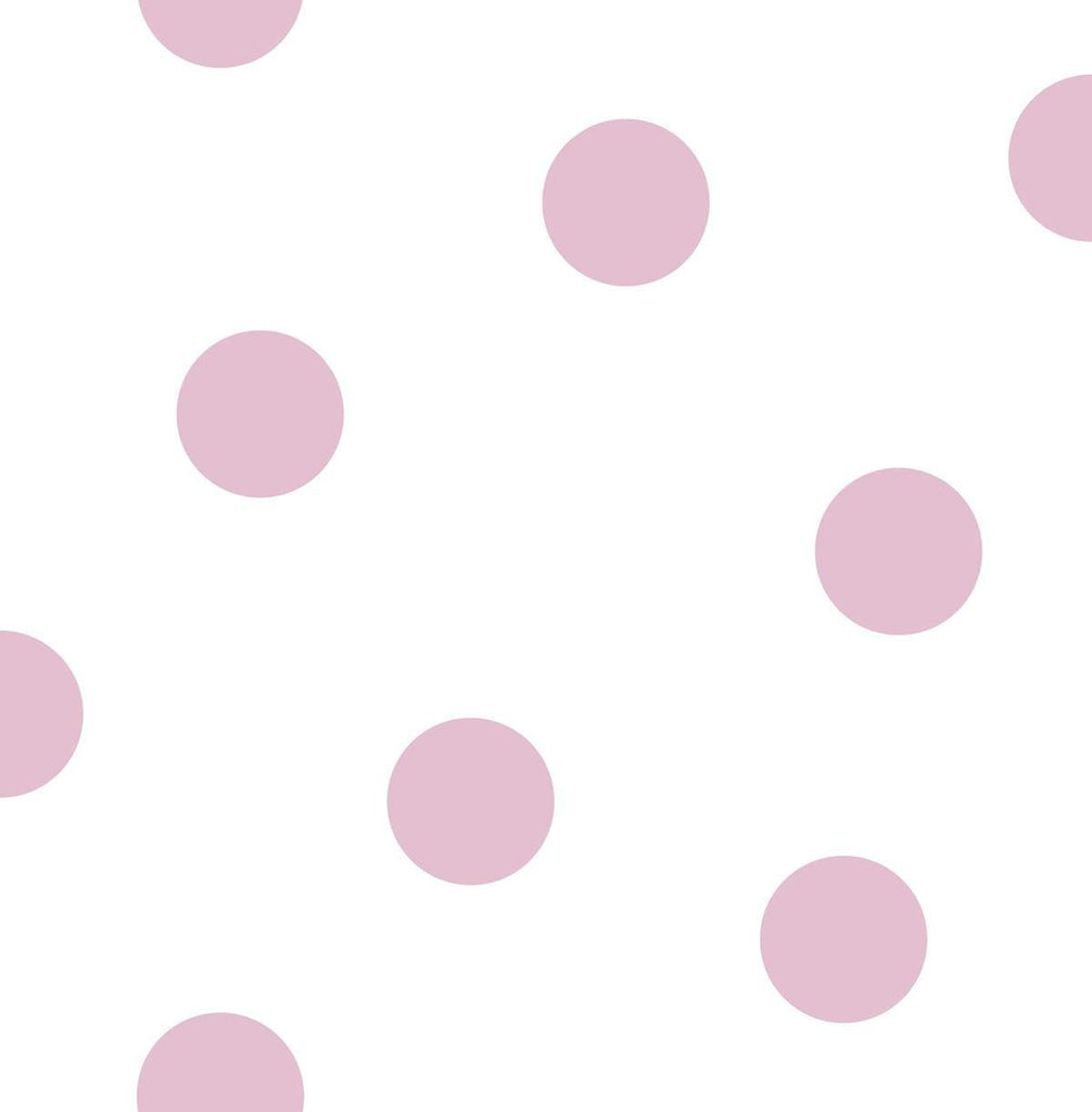 Seabrook Dots Bubblegum Wallpaper