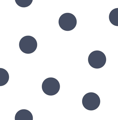 Seabrook Dots Blue Wallpaper