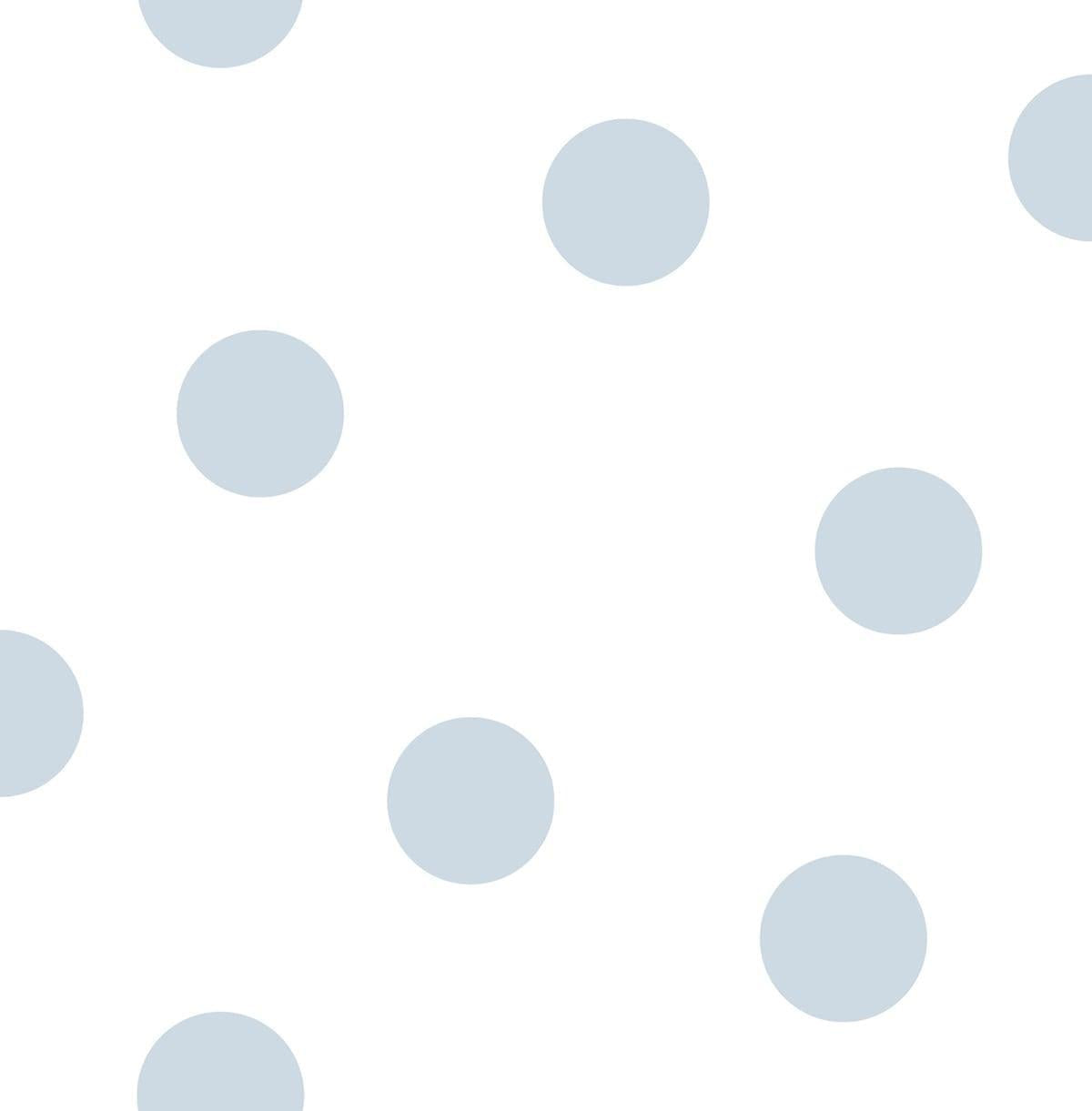 Seabrook Dots Powder Blue Wallpaper