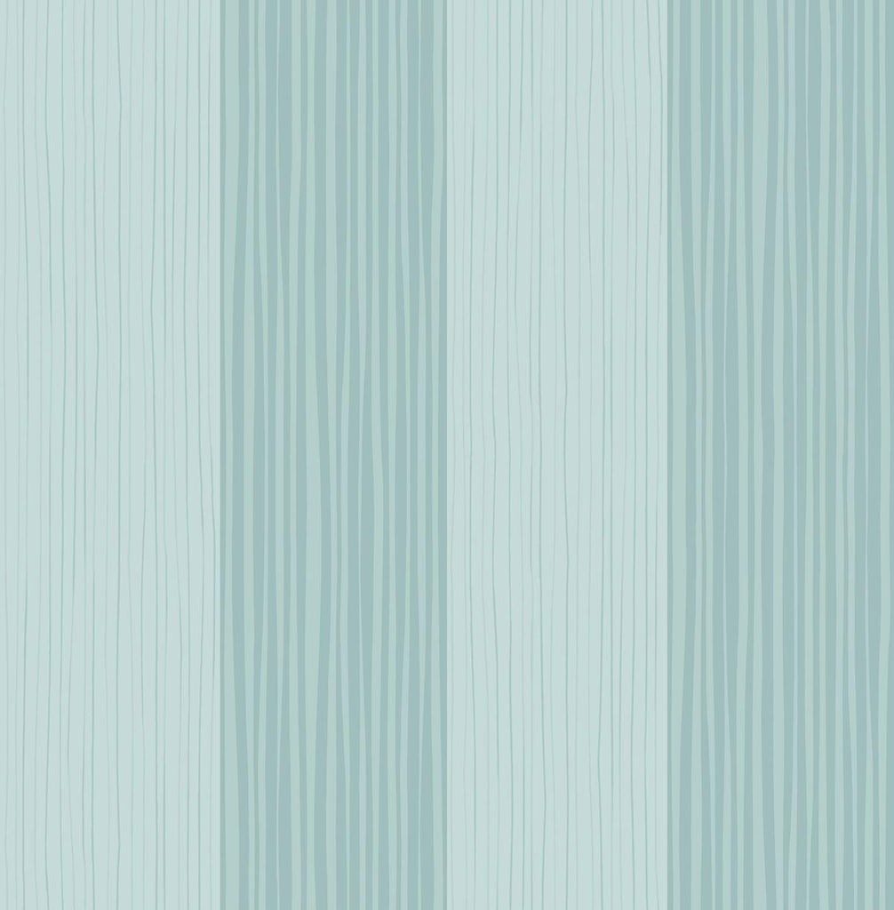 Seabrook Stripes Teal Wallpaper