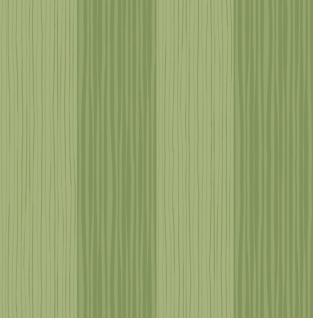 Seabrook Stripes Lime Green Wallpaper