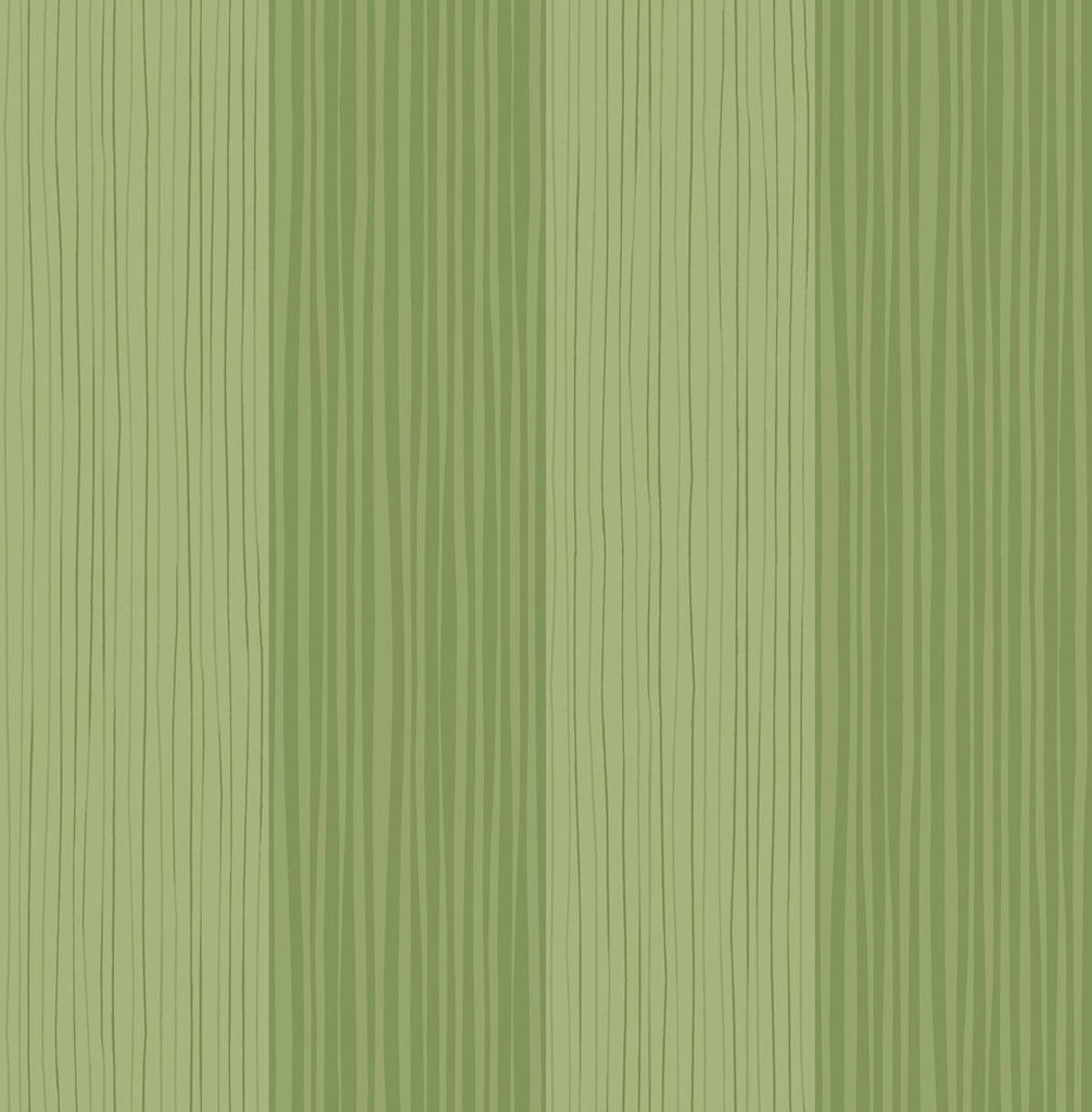 Seabrook Stripes Green Wallpaper