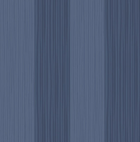 Seabrook Stripes Blue Wallpaper