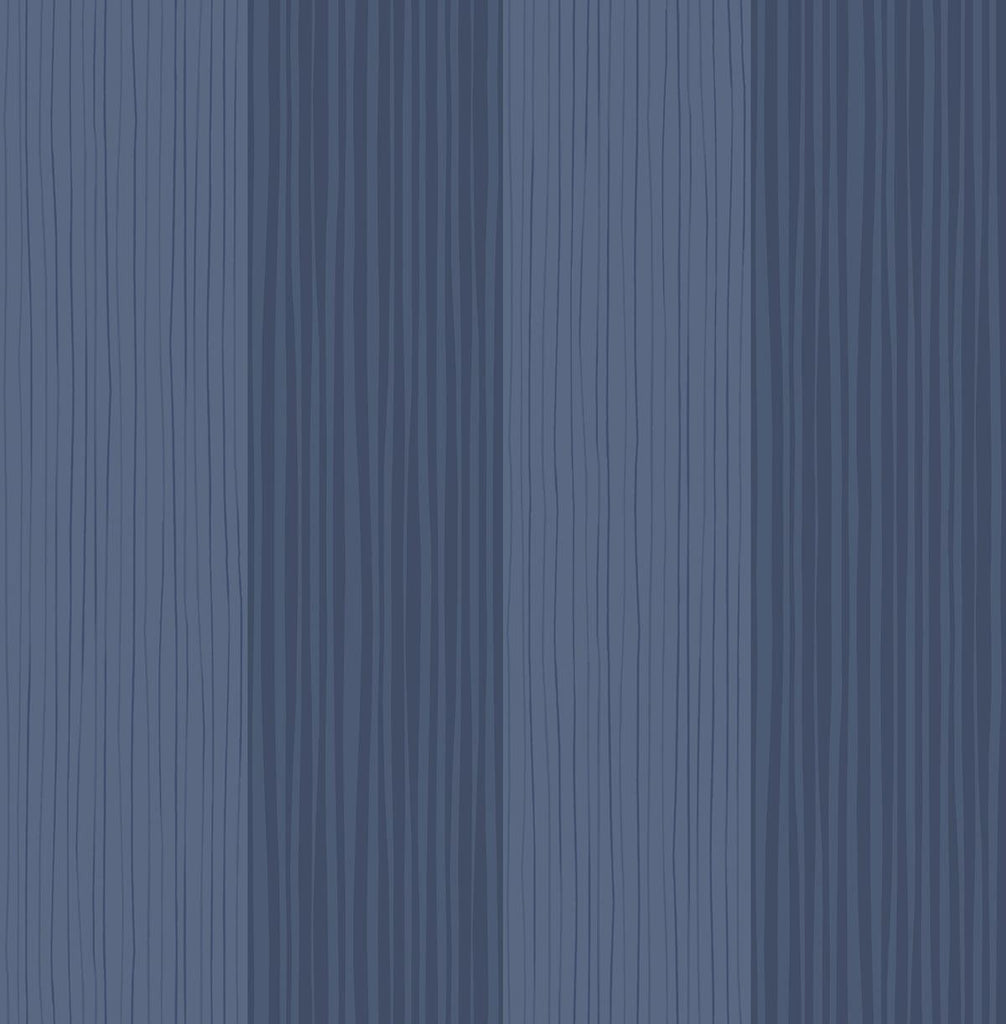 Seabrook Stripes Blue Wallpaper