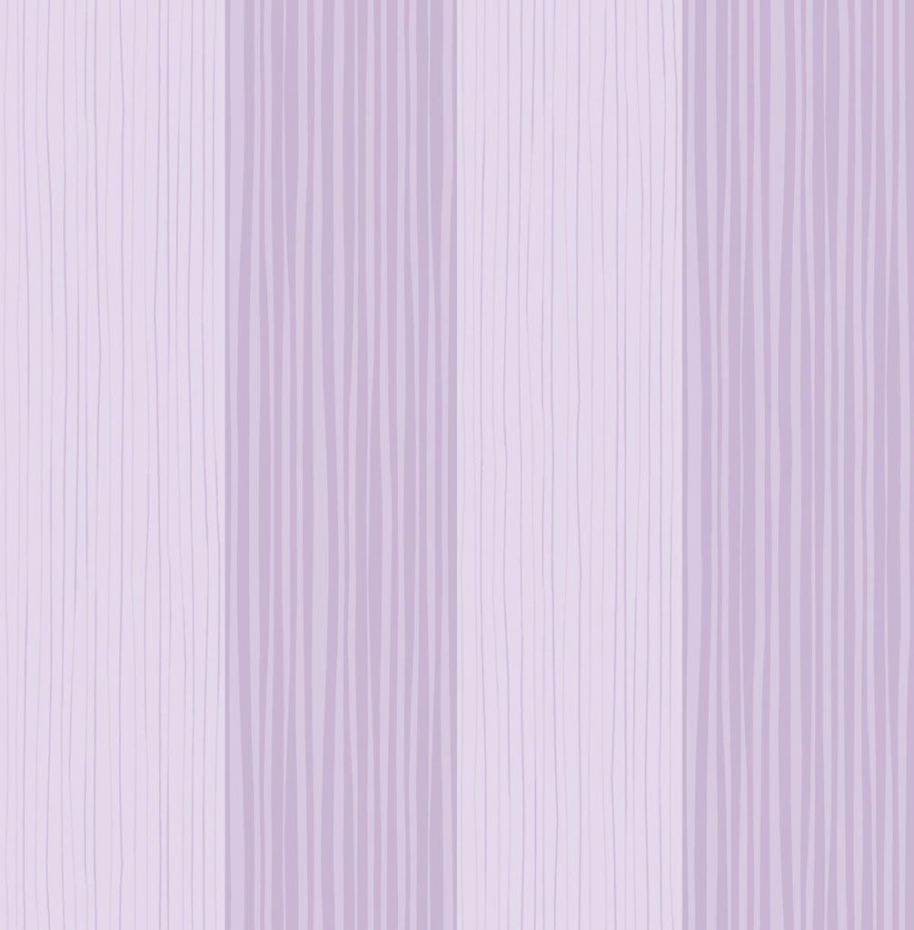 Seabrook Stripes Lilac Wallpaper
