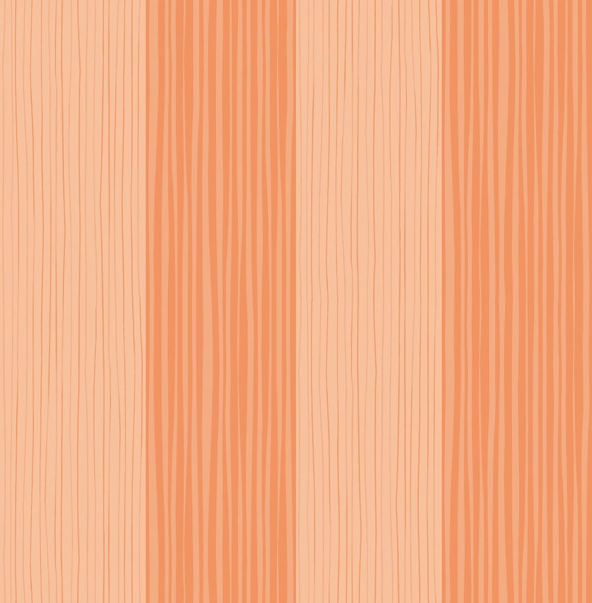 Seabrook Stripes Orange Wallpaper