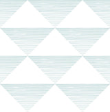 Seabrook Geo Stripe Teal Wallpaper