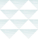 Seabrook Geo Stripe Teal Wallpaper