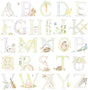 Seabrook Alphabet Pastel Wallpaper