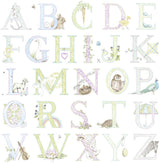 Seabrook Alphabet Light Pastel Wallpaper