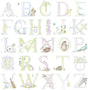 Seabrook Alphabet Light Pastel Wallpaper