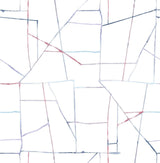 Seabrook Geo Creative Purple, Red, and Blue Wallpaper
