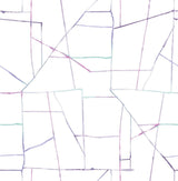 Seabrook Geo Creative Purple, Teal, and Pink Wallpaper