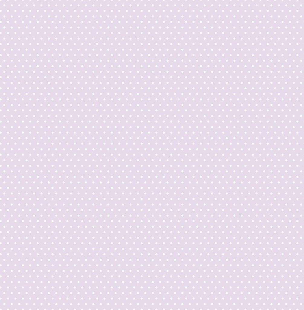 Seabrook Polka Dot Lilac Wallpaper
