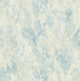 Seabrook Paint Splatter Metallic Powder Blue and Cream Wallpaper