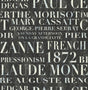 Seabrook Script Metallic Pearl, Ebony, and Powder Blue Wallpaper