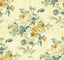 Seabrook Rose Bouquet Metallic White, Gold, and Green Wallpaper