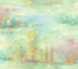 Seabrook Tree Line Metallic Teal, Gold, and Blush Wallpaper