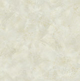 Seabrook Faux Metallic Champagne and White Wallpaper