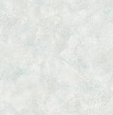 Seabrook Faux Metallic Ivory, Powder Blue, and White Wallpaper