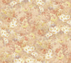 Seabrook Daisy Metallic, Rust, And Cream Wallpaper