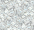Seabrook Daisy Metallic Silver and Sky Blue Wallpaper