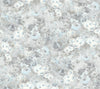 Seabrook Daisy Metallic Silver And Sky Blue Wallpaper