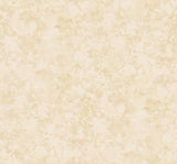 Seabrook Waterdrop Floral Metallic Champagne and Orange Wallpaper