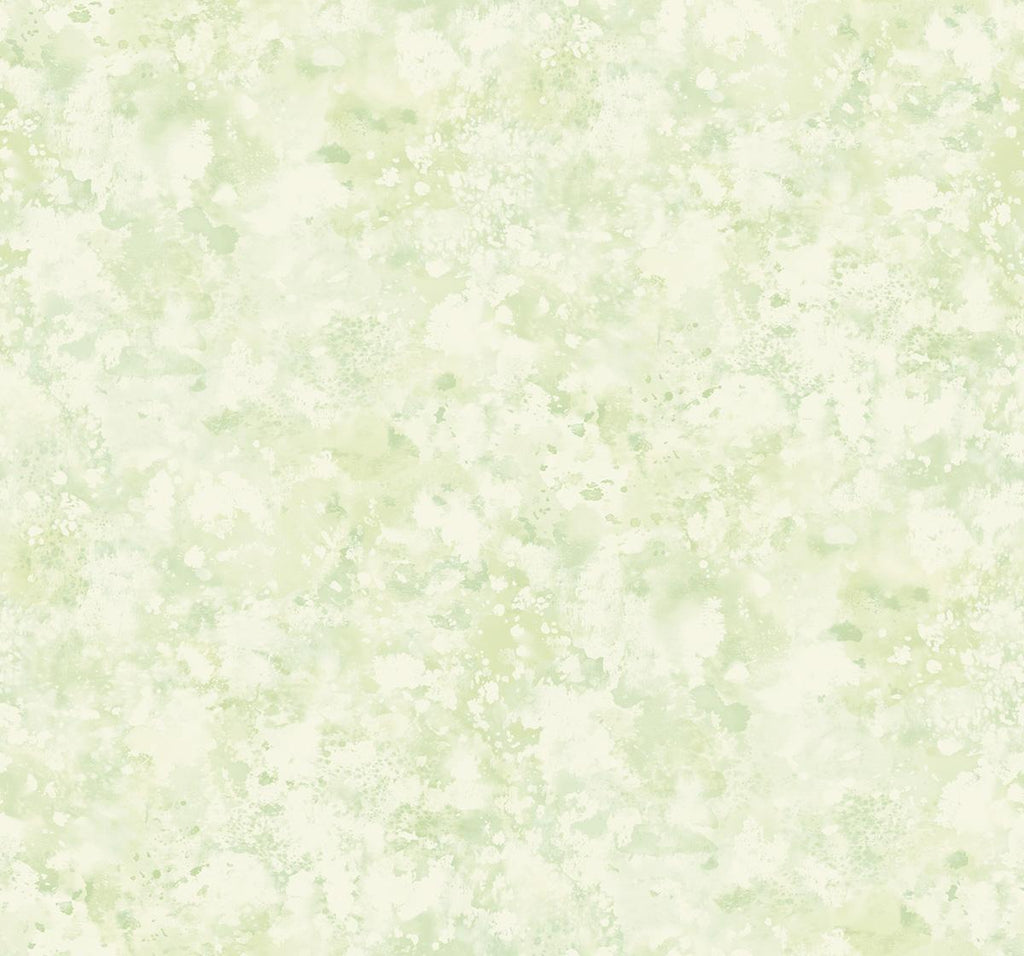 Seabrook Waterdrop Floral Metallic Lime Wallpaper