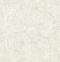 Seabrook Scroll Metallic Baby Blue and Grey Wallpaper