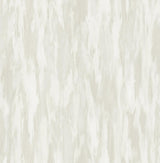 Seabrook Stria Metallic Pearl and Off-White Wallpaper