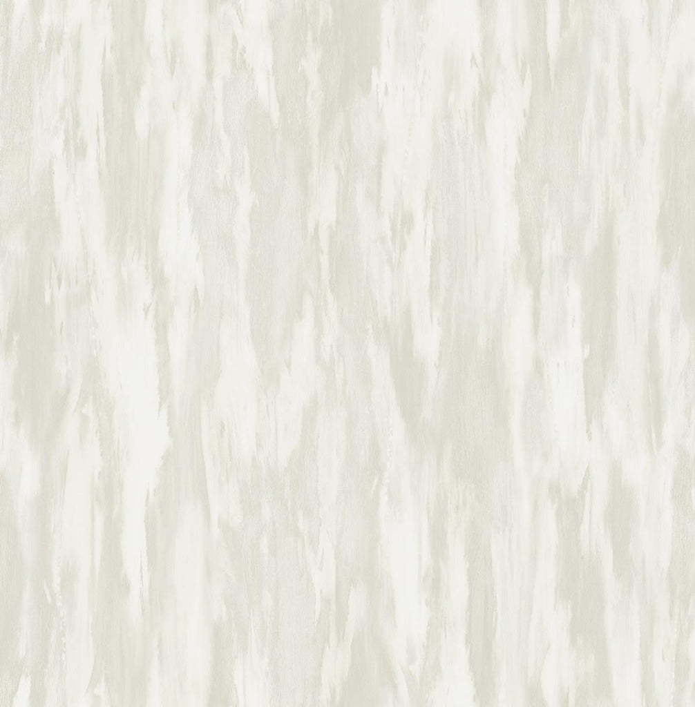 Seabrook Stria Metallic Pearl and Off-White Wallpaper