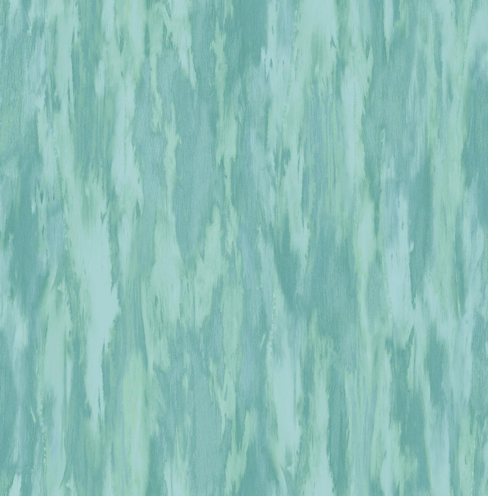 Seabrook Stria Metallic Turquoise and Aqua Wallpaper
