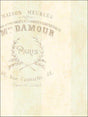 Seabrook Newcastle Crest Script Light Teal, Taupe, and Off-White Wallpaper