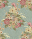 Seabrook Dynasty Floral Metallic Blue Mist Wallpaper