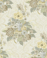Seabrook Dynasty Floral Off-White Wallpaper