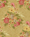 Seabrook Dynasty Floral Metallic Gold Wallpaper
