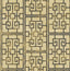 Seabrook Dynasty Lattice Metallic Gold and Ebony Wallpaper