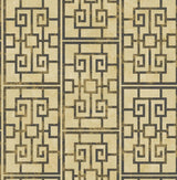 Seabrook Dynasty Lattice Black Wallpaper