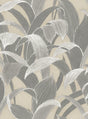 Seabrook Imperial Banana Groves Metallic Gold and Gray Wallpaper