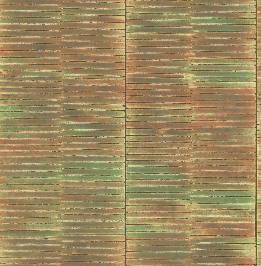 Seabrook Dynasty Bamboo Orange Wallpaper