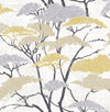 Seabrook Confucius Tree Metallic Gold And Silver Wallpaper